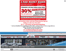 Tablet Screenshot of 2-rad-markt-essen.de